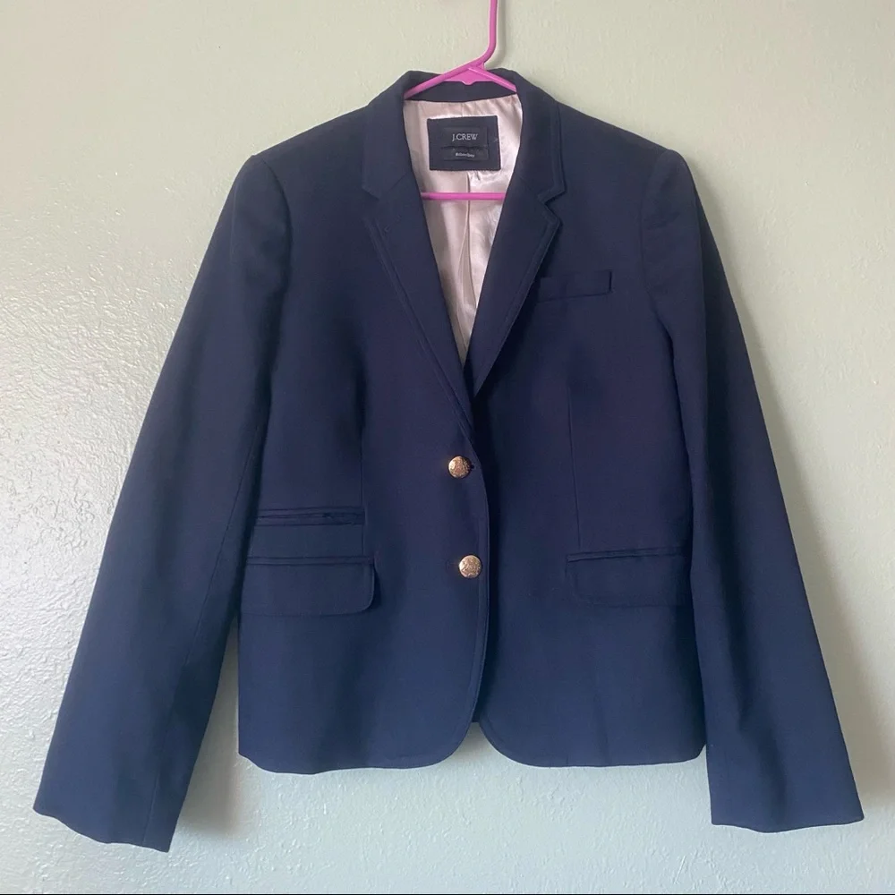 J. CREW Navy School Boy Blazer - Picture 2 of 9